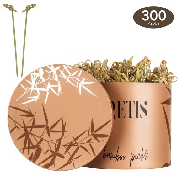 Bamboo picks, toothpicks for appetizers, skewers picks for barbecue, dining - Picture 4 of 8